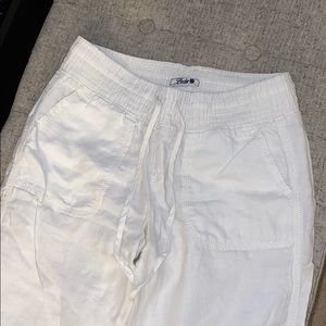 Women’s Lucky Brand White Linen Pants